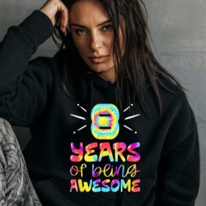 Maroutee 8 Years Of Being Awesome Tie Dye Hoodie