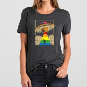 Maroutee Alien Abduction Gay Pride LGBT T-Shirt