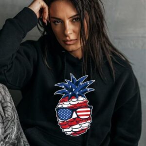 Maroutee American Flag Fruit Tropical Juice Hoodie