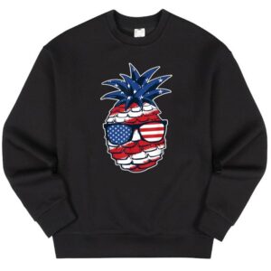 Maroutee American Flag Fruit Tropical Juice Sweater