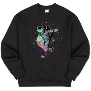 Maroutee Astronaut Jellyfish Outer Space Galaxy Sweater