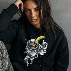 Maroutee Astronaut Monkey Chimpanzee Hoodie