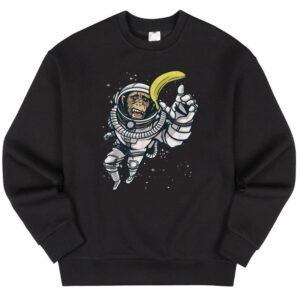 Maroutee Astronaut Monkey Chimpanzee Sweater