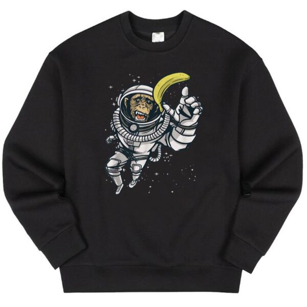 Maroutee Astronaut Monkey Chimpanzee Sweater