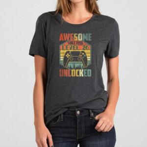 Maroutee Birthday Gift Awesome Since 1996 Video Gamer T-Shirt
