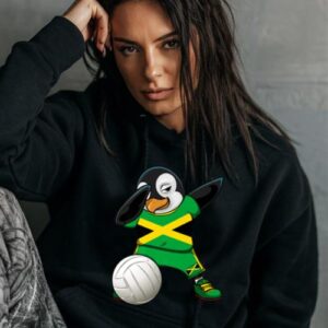Maroutee Dabbing Penguin Jamaica Volleyball Hoodie