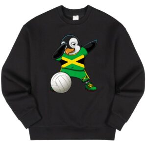 Maroutee Dabbing Penguin Jamaica Volleyball Sweater