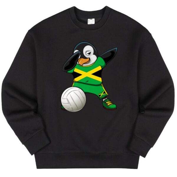 Maroutee Dabbing Penguin Jamaica Volleyball Sweater