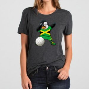 Maroutee Dabbing Penguin Jamaica Volleyball T-Shirt