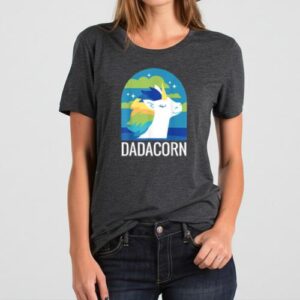 Maroutee Dadcorn Father Who Love Unicorn T-Shirt