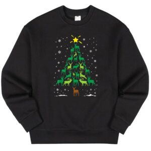 Maroutee Deer Buck Hunting Christmas Tree Sweater