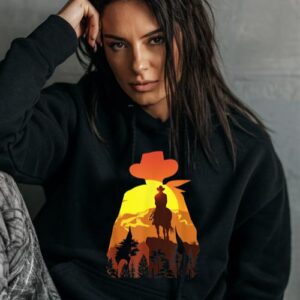 Maroutee Great Horse Riding Cowboy Hoodie