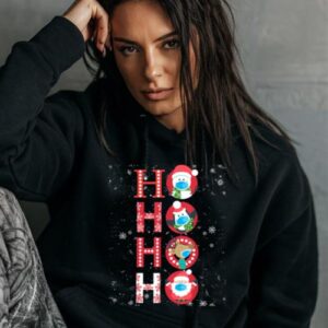 Maroutee Ho Ho Ho Snowman Santa Reindeer Penguin Hoodie