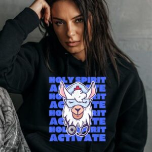 Maroutee Holy Spirit Activate Nursing Llama Hoodie