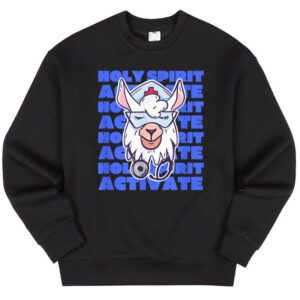 Maroutee Holy Spirit Activate Nursing Llama Sweater