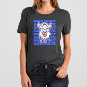 Maroutee Holy Spirit Activate Nursing Llama T-Shirt