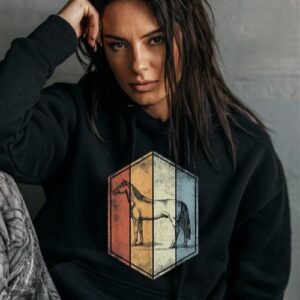 Maroutee Horse Retro Vintage Hoodie