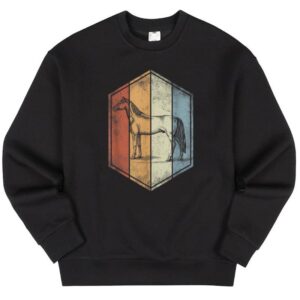 Maroutee Horse Retro Vintage Sweater