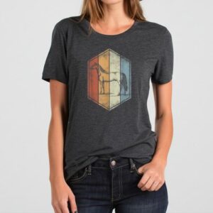 Maroutee Horse Retro Vintage T-Shirt