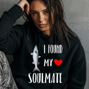 Maroutee I Found My Soulmate Mullet Fish Hoodie