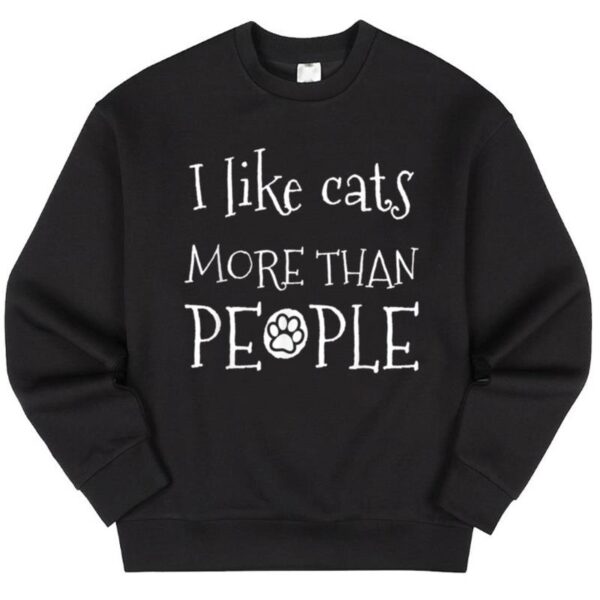 Maroutee I Like Cats More Than People Sweater