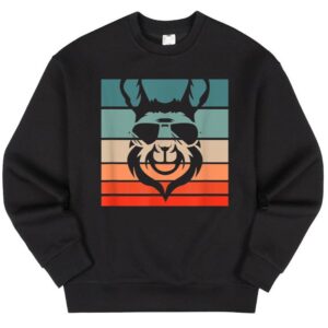 Maroutee Llama Retro Vintage Sweater