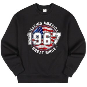 Maroutee Making America Great Since 1967 USA Flag Sweater