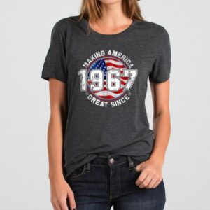 Maroutee Making America Great Since 1967 USA Flag T-Shirt
