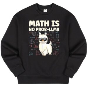 Maroutee Math Is No Prob Llama Sweater