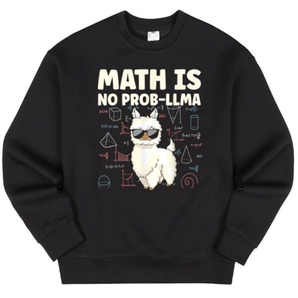 Maroutee Math Is No Prob Llama Sweater