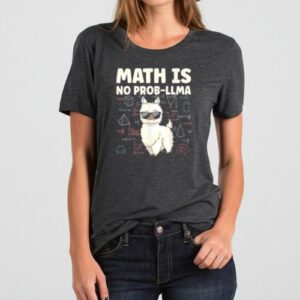 Maroutee Math Is No Prob Llama T-Shirt