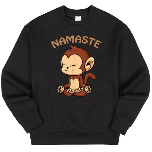 Maroutee Monkey Yoga Namaste Sweater