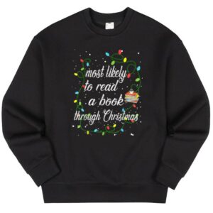 Maroutee Most Likely To Read A Book Christmas Sweater