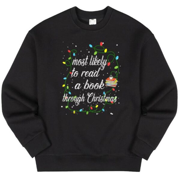 Maroutee Most Likely To Read A Book Christmas Sweater