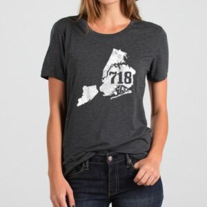 Maroutee New York City 718 Area T-Shirt