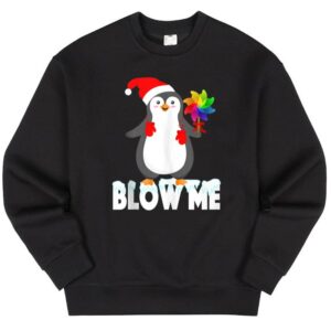 Maroutee Penguin Pajamas Christmas Blow Me Sweater