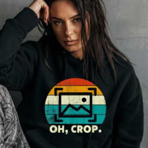 Maroutee Photographer Oh Crop Camera Hoodie