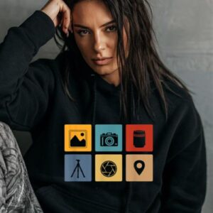 Maroutee Photography Camera Gear Vintage Hoodie