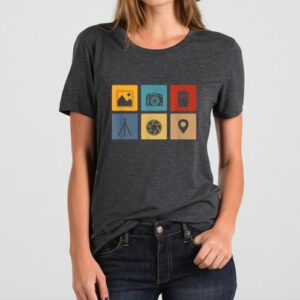 Maroutee Photography Camera Gear Vintage T-Shirt