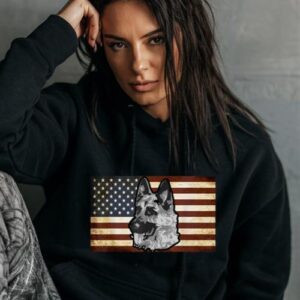 Maroutee Police K-9 Unit USA Flag Hoodie