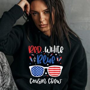 Maroutee Red White And Blue Cousin Crew Hoodie
