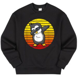Maroutee Retro Vintage Adelie King Penguin Sweater