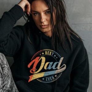 Maroutee Retro Vintage Best Dad Ever Hoodie