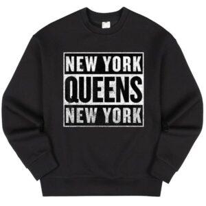Maroutee Retro Vintage New York Queens Sweater
