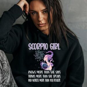 Maroutee Scorpio Zodiac Sign Girl Scorpio Hoodie