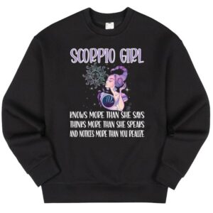 Maroutee Scorpio Zodiac Sign Girl Scorpio Sweater
