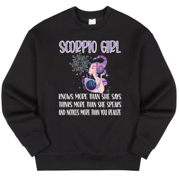 Maroutee Scorpio Zodiac Sign Girl Scorpio Sweater