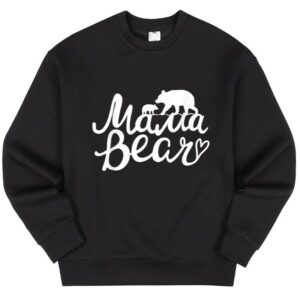 Maroutee Simple Mama Bear Mother Sweater