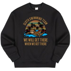 Maroutee Sloth Swimming Team Sweater