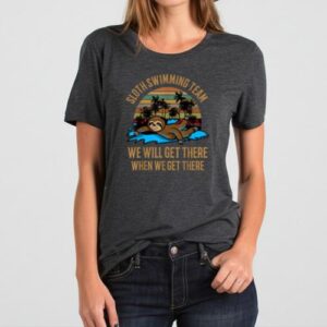 Maroutee Sloth Swimming Team T-Shirt
